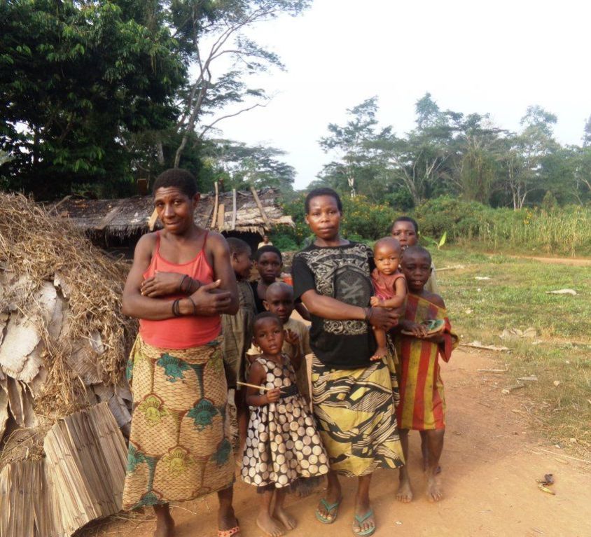 Le campement des Pygmées Baka à Mayos